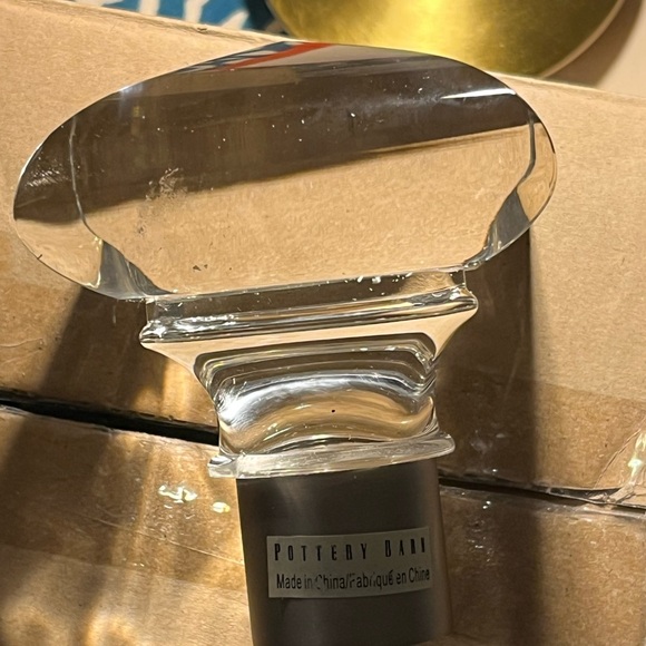 POTTERY BARN PB Standard square glass finials x 2 NEW in box - Picture 10 of 15